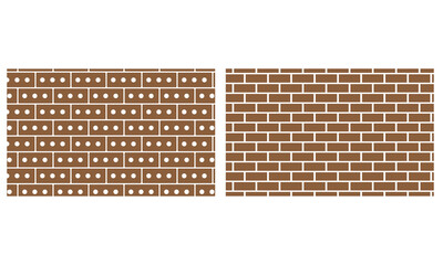 Stack of bricks vector illustration