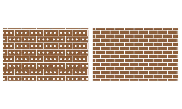 Stack of bricks vector illustration