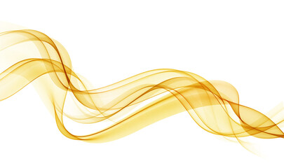 Abstract vector background, transparent waved lines. OIrange smoke wave.