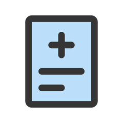 medical report flat line icon