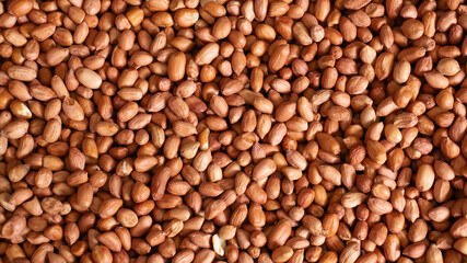 Closeup Of Roasted Peanuts Background