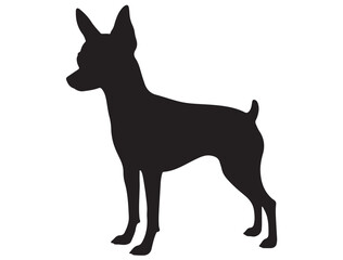 ENGLISH TOY TERRIER DOG SILHOUETTE