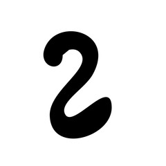 Fototapeta premium Abstract Black Y2K Number