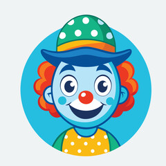 design logo vector icon illustration mascot clown