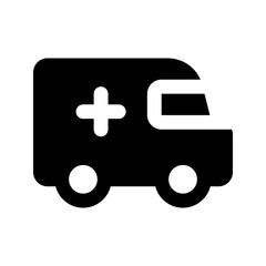 ambulance glyph icon © dwi