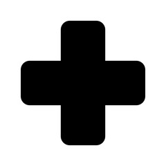 hospital glyph icon