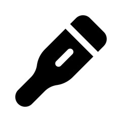 thermometer glyph icon