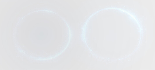 Dynamic Aura Ring PNG with Electric Flash Effect