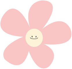 pink bunny with flower