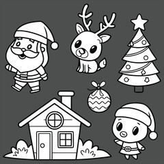 Winter Christmas composition in paper cut style .Merry Christmas text Calligraphic Lettering Vector illustration. Merry Christmas card. Winter holiday theme. Happy New Year. Christmas cartoon.	