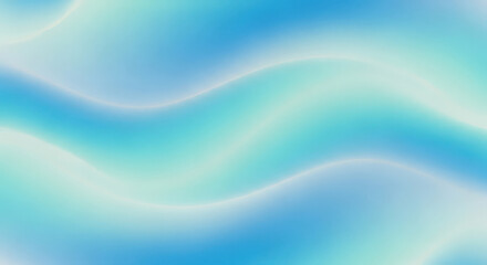 Fototapeta premium Soft Blue and Teal Gradient Waves with Glowing Edges abstract background