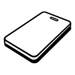 Modern Smartphone Device Outline for Digital Communication