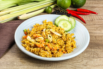 Asian Fried rice with seafood