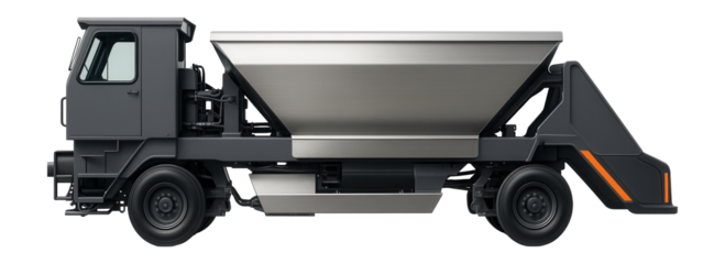 Self-propelled rail track laying unit with integrated ballast hopper and side stabilizers