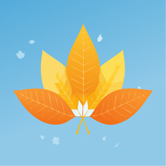 autumn leaves vector illustration