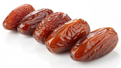 Close-up of Fresh Dates isolated in white background