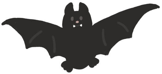 날고있는 귀여운 박쥐