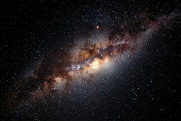 Fototapeta premium Deep space, Milky Way galaxy, swirling nebulae, countless stars