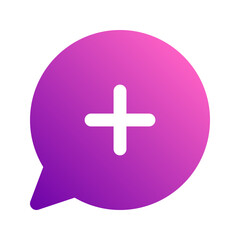 Fototapeta premium consultation gradient icon