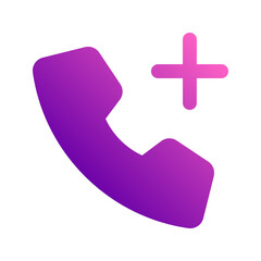 Obraz premium emergency call gradient icon