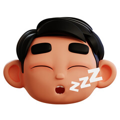 deep sleep emoji 3D icon
