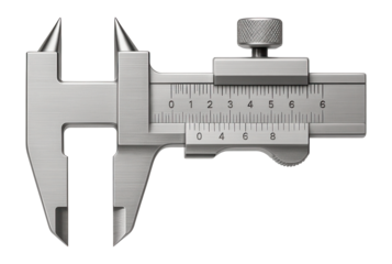 Gear tooth caliper with adjustable anvils and a vernier scale for a gearbox production line