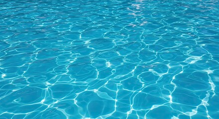 Experience refreshing tranquility with shimmering blue water, perfect for summer relaxation and aquatic themes