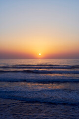 Sunset above the Bay of Biscay, France, the summer of 2025.