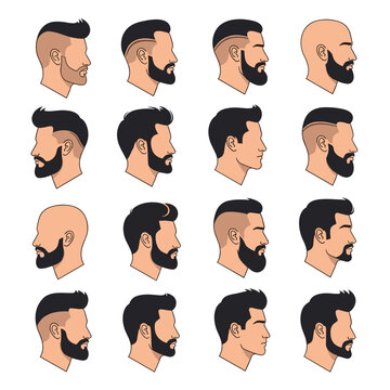 Exploring diverse men's hairstyles and facial hair combinations for modern gentleman's style