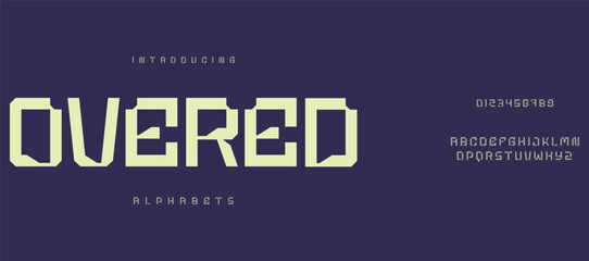 Overed modern creative minimal alphabet small letter logo design