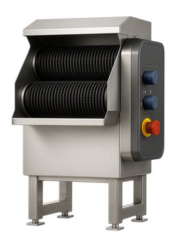 Vertical brush washer with adjustable speed settings for carrots in a vegetable processing factory