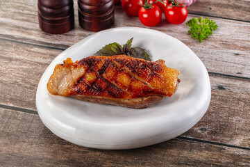 Roasted duck breast fillet meat