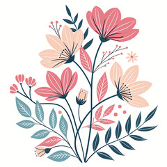 floral background with flowers