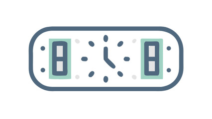 Find digital clock time illustration vector graphic design element resource for creative projects and design needs