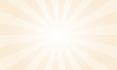 Antique White Sunburst Background with Radiating Lines and Texture. Radiant sun rays background. Sun ray vector background. Radial beam sunrise or sunset light retro background.