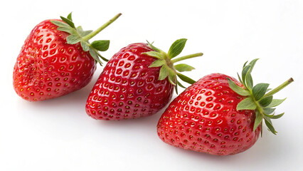 Some Strawberry isolated in white background
