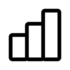bar chart line icon