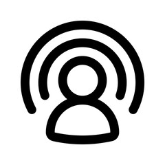 influencer line icon