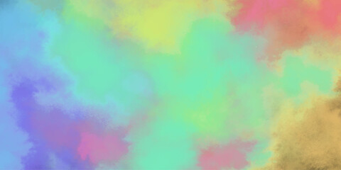 Fantasy light red, pink shades watercolor background. light pink and white colors background for design subtle color. Soft pink grunge background frame plane sky view with stars and sunset