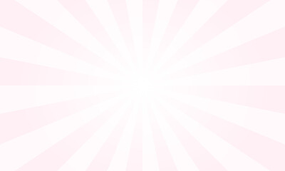 Lavender Blush White Sunburst Background with Radiating Lines and Texture. Radiant sun rays background. Sun ray vector background. Radial beam sunrise or sunset light retro background.
