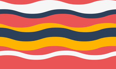Vibrant wavy stripes in bold colors create a dynamic, playful pattern perfect for backgrounds, textiles, or website design.