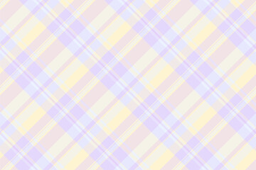 Delicate pastel plaid pattern in soft yellow and lavender hues.  Ideal for textile designs, backgrounds, scrapbooking, or creating a calming, feminine aesthetic.