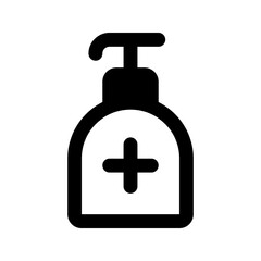 hand sanitizer line icon
