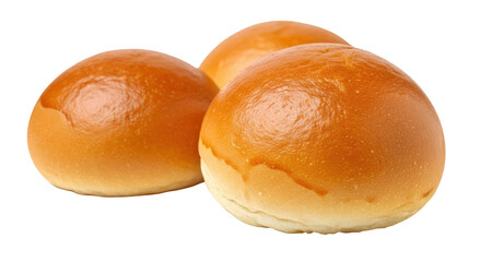 Isolated soft buns bread