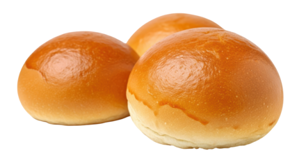 Isolated soft buns bread