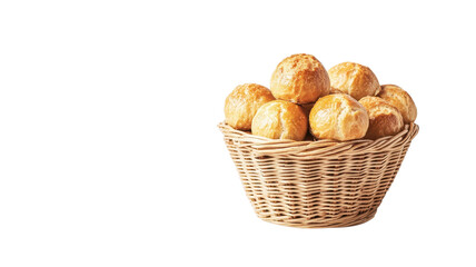 Warm, golden rolls piled high in a woven basket, perfect for sharing at gatherings or everyday meals