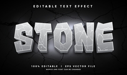 stone text effect, editable rock and cracked