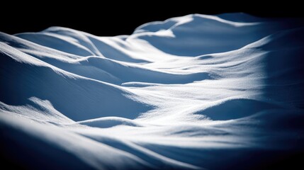 Obraz premium Snow-covered hills, soft light