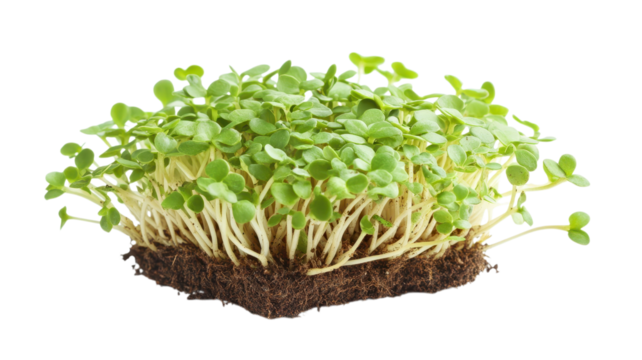 Healthy green sprouts emerge from rich soil, illustrating growth and vitality in a garden setting