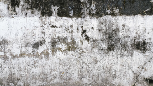 Industrial wall with horizontal erosion pattern, scratches, and chipped cement, great for decay backgrounds and overlay applications.
